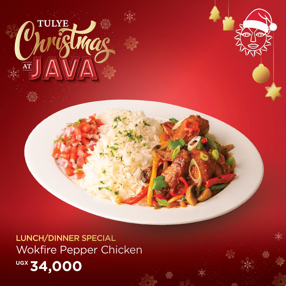 JavaHouseUG's tweet image. Mission accomplished, Lunch is solved. 😉

Grab our Wokfire Pepper Chicken for Ugx. 34,000 and fuel your next festive season adventure.

DecemberSpecials || MadeWithLove