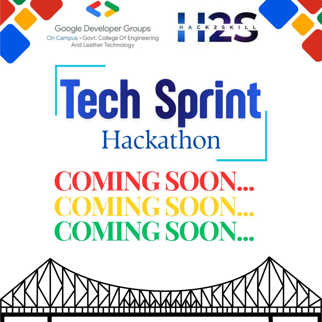 gdggcelt's tweet photo. Get Ready, GCELTians 🔥🚀
We’re excited to announce that Tech Sprint Hackathon is coming this January as part of our college Tech Fest! 🎉
#TechSprint #Hackathon #GDGonCampus #GCELT #Hack2Skill #Innovation #TechFest #ComingSoon #January2025 #StayTuned #OpenInnovation https://t.co/e150j1Zsan