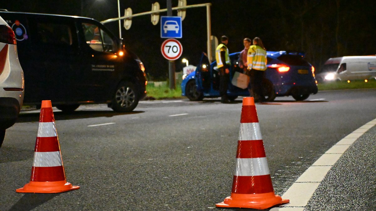 Ongeval op rotonde Kooimeer in Alkmaar