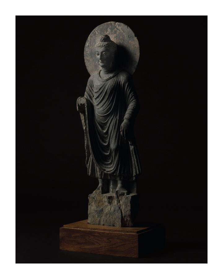 第836回 古美術セール Lot 407 「ガンダーラ 仏陀立像」 EST