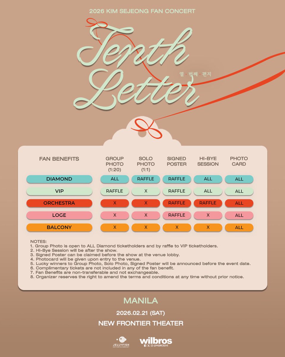 se____lene's tweet image. 2026 KIM SEJEONG FAN CONCERT
&amp;lt;Tenth Letter&amp;gt; TO MANILA
Feb 21 SAT 6PM
New Frontier Theater

Tickets for all sections are still available at Ticketnet! ticketnet.com.ph/event-detail/K…

#김세정 #KimSejeong @0828_kimsejeong