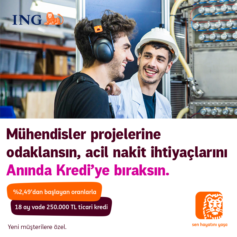 ingturkiye's tweet photo. Karmaşık süreçlere değil, hızlı çözümlere inanan mühendislerin acil nakit ihtiyacı Anında Kredi’de. 
ING Mobil’e özel %2,49’dan başlayan faiz oranları ve 18 aya varan vade seçeneklerini kaçırmamak için hemen ING Mobil’i indirin.