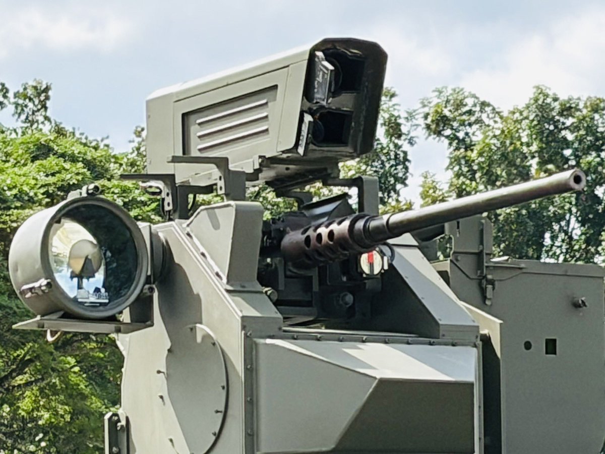 biancadava's tweet photo. The Dept. of Science and Technology formally turned over on Thursday the Controller Operated Battle-Ready Armament (COBRA) to the Dept. of National Defense.

The locally developed weapon station aims to improve the firepower capability of the Army’s armored vehicles. @ABSCBNNews https://t.co/lpWYdu6523