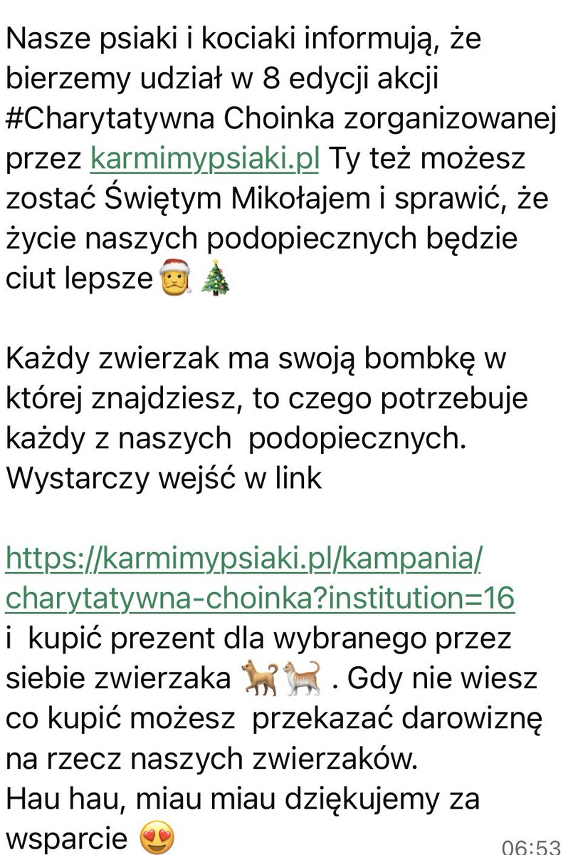 #pomoc #MerryChristmas #schroniskodlazwierzat #niekupujadoptuj