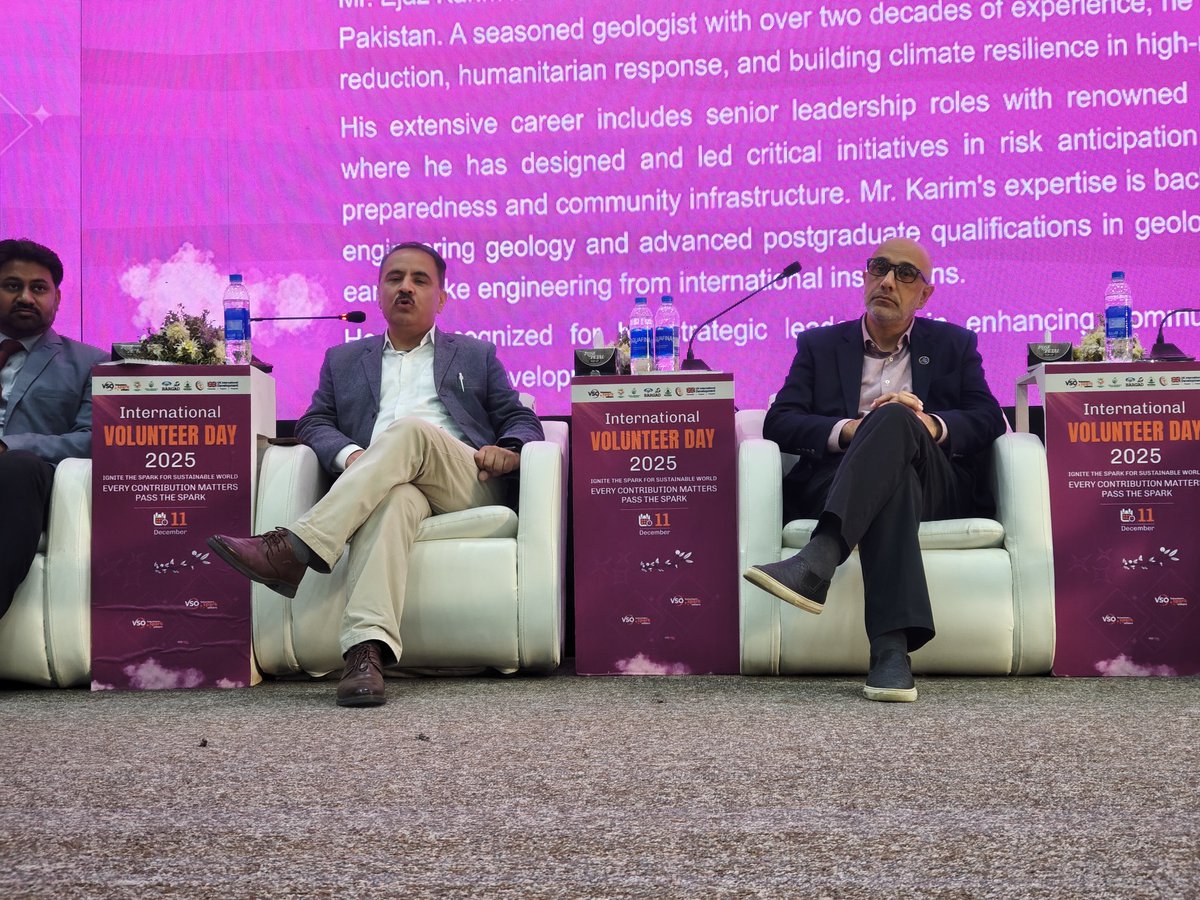 Mr. Ejaz Karim honors volunteers’ heroic efforts in the recent floods, paying tribute to those injured or lost, while calling for structured volunteerism.  

#IVD2025
#VolunteersSparkOthers