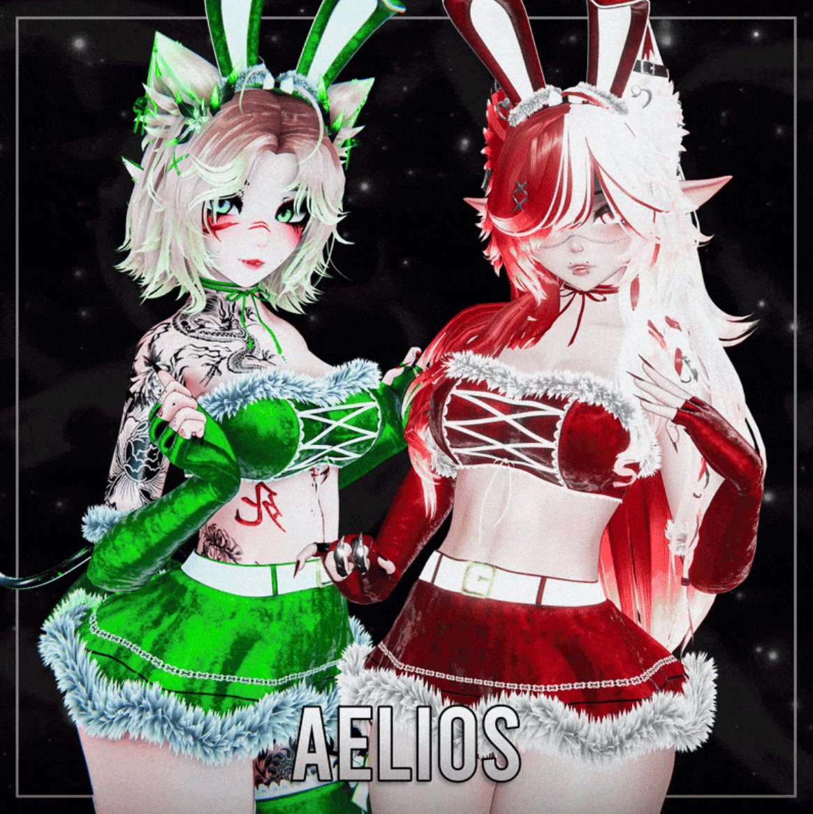 bambi_vr's tweet image. Santa Bunny Outfit DLC for Seer available now! 🎀
by @CuteAelios 
aelios.gay/b/santabunny