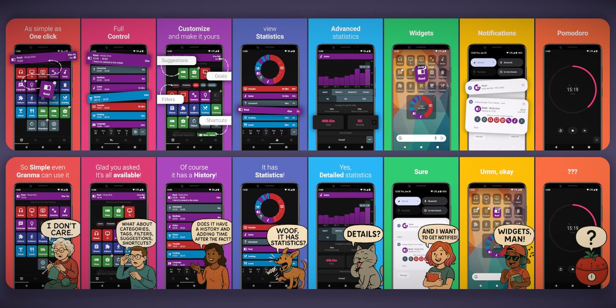 Razeeman's tweet photo. New app store experiment with two sets of screenshots. Which one do you think will perform better? https://t.co/Q7MthxBLZi