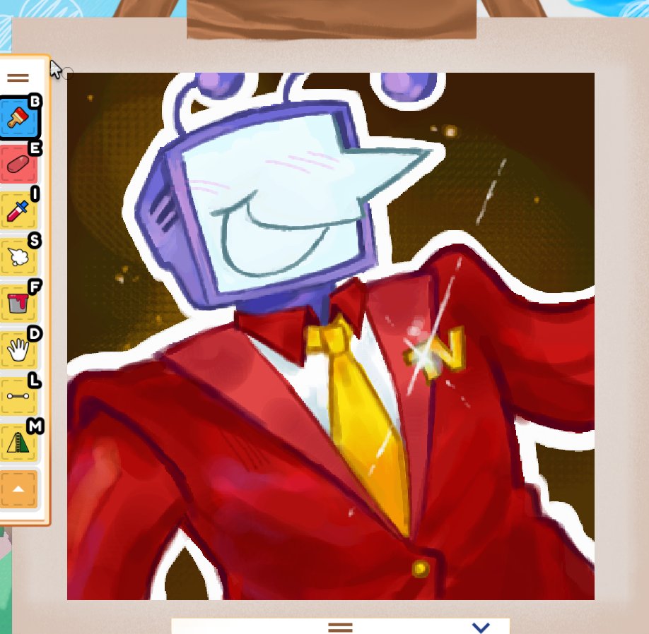 CapyFruits's tweet image. &quot;I LOVE TV!!!&quot;

Featuring artwork by one of our beta testers in our upcoming roblox art game, Doodle Deals: Redrawn!

#DELTARUNE #robloxart 
Credits: @sleepworse