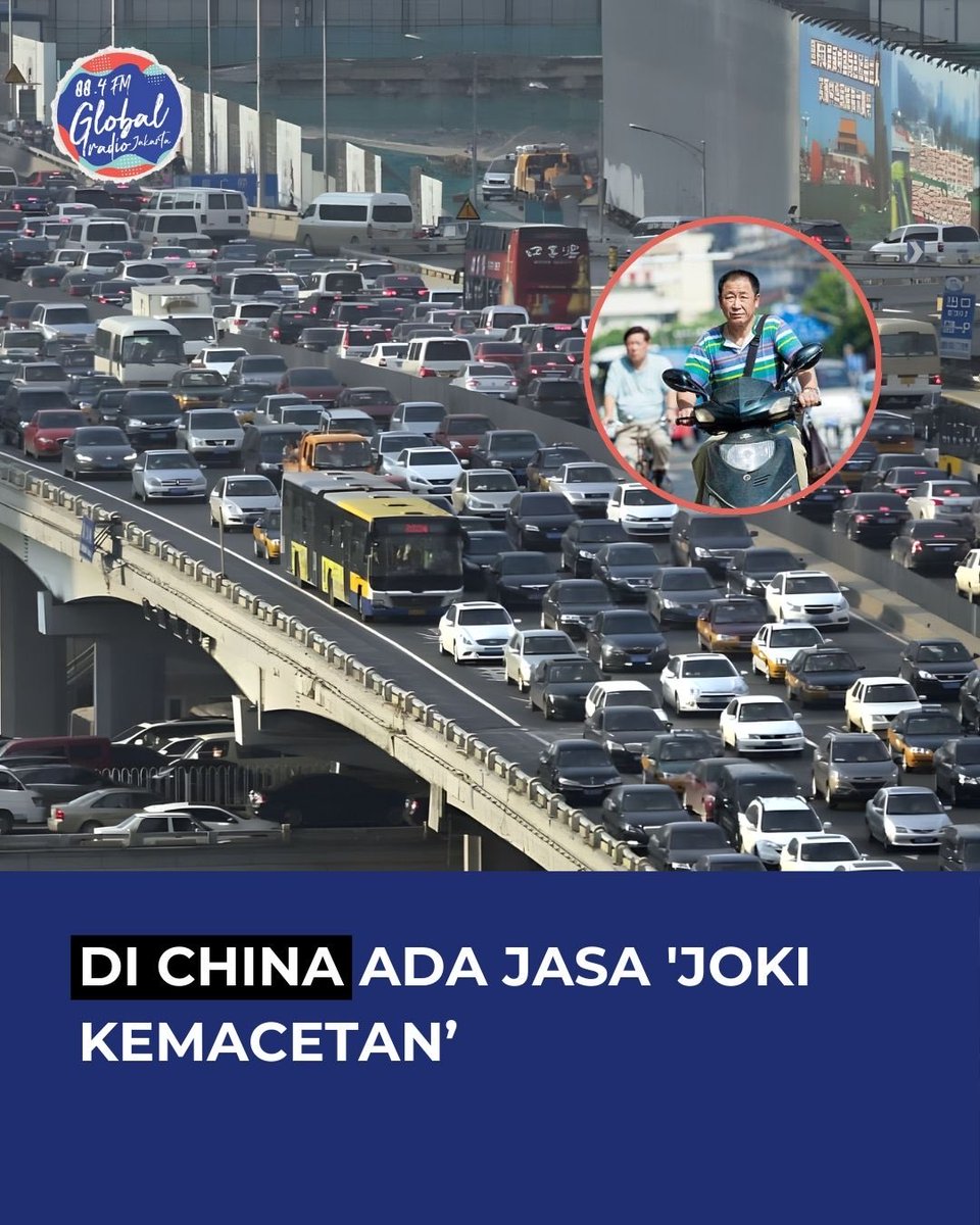 Global People! Di China punya ada layanan “Joki Kemacetan” yang siap nyelametin lo dari stuck kemacetan 🤩

Mereka bakal datang naik motor, jemput kamu di tengah kemacetan, terus antar kamu ke tujuan. Dan 1 orang lain bakal bawa mobil melewati kemacetan sampai titik aman 👏🏻