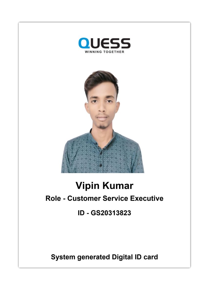 VIPIN_KUMAR9688's tweet photo. @Quess_Corp Your company does fraud. I was working in Mumbai, it has been 2 months since your company ate up my salary. You run a fraud company. https://t.co/j1WzwlHTjo