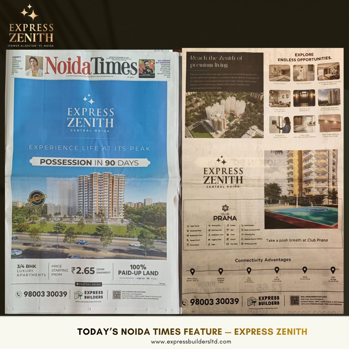 adwithDeepak's tweet photo. Luxury living in Noida starts at Express Zenith, Sector 77! Premium 2/3 BHK apartments, clubhouse, pool &amp; metro connectivity. A perfect blend of comfort + lifestyle. #ExpressZenith #Noida #LuxuryApartments #RealEstate #insta  https://t.co/twMPKyfNyU https://t.co/HvOcNTysUV