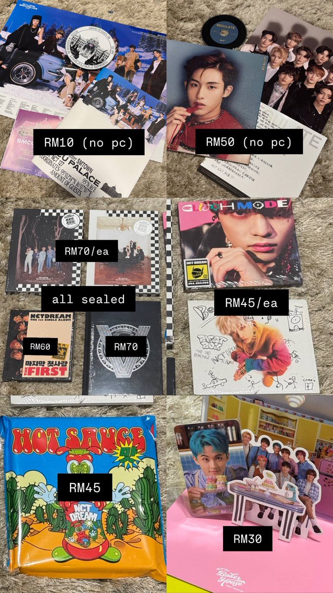 chenjico's tweet image. [wts readystock] nct wayv sm misc merch, albums

🐡 all merchandise are official!
💭 up for negotiations :)
📮 postage/limited meet ups offer available 
💌 dm and circle the items you’re buying
⌛️ first pay first serve basis!

#pasarnct #TDS4inKL