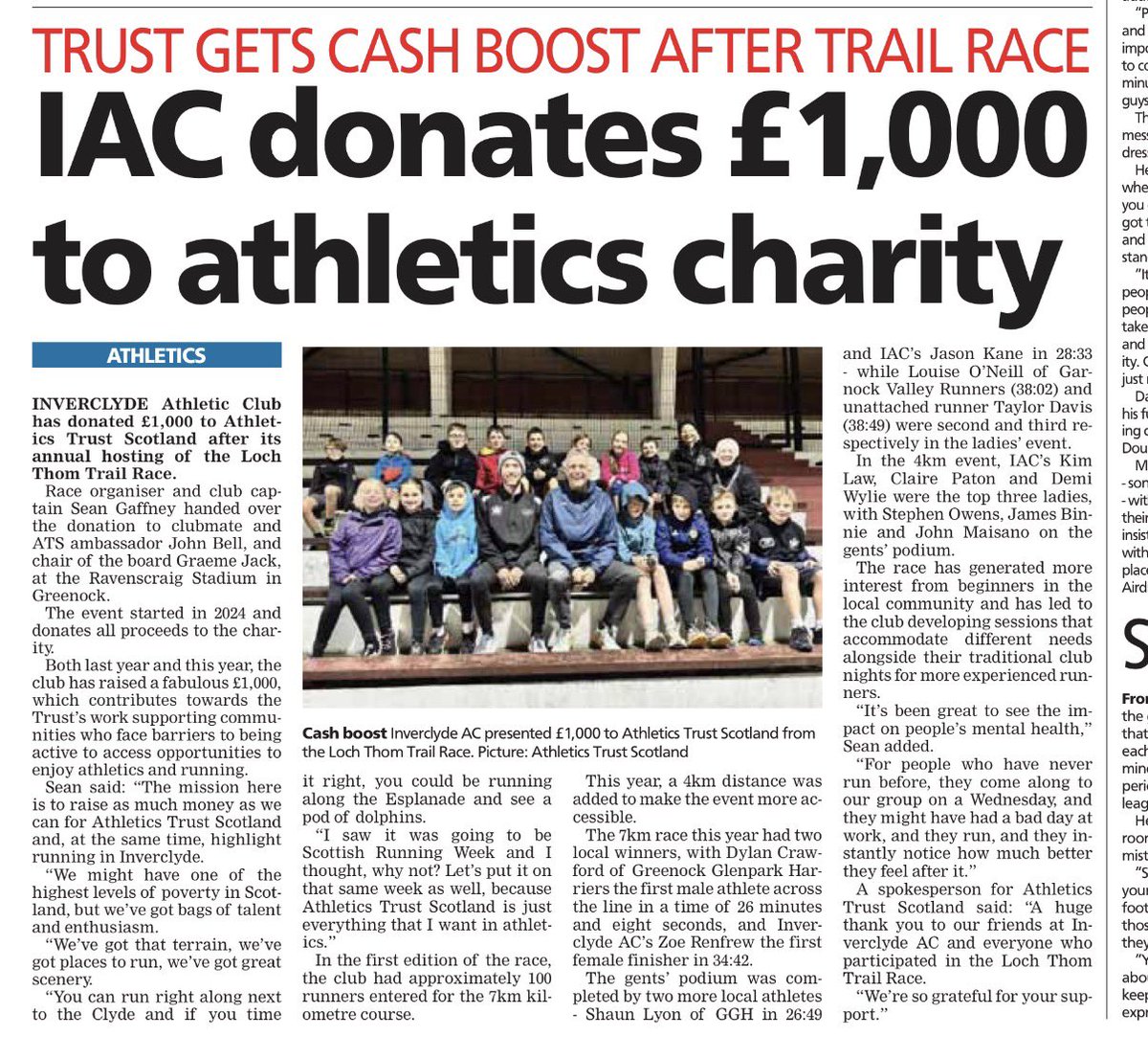 inverclyde_ac's tweet photo. In today’s @greenocktele 👏👏👏 https://t.co/cN4bzwPuAG