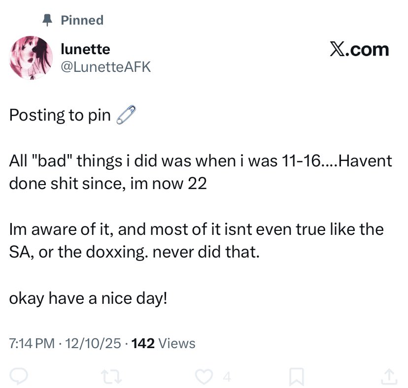 U faked cancer as early as this year, lied about SA to get mediamaker alone in a different building lying to everyone else in the bnb, must we go on?
