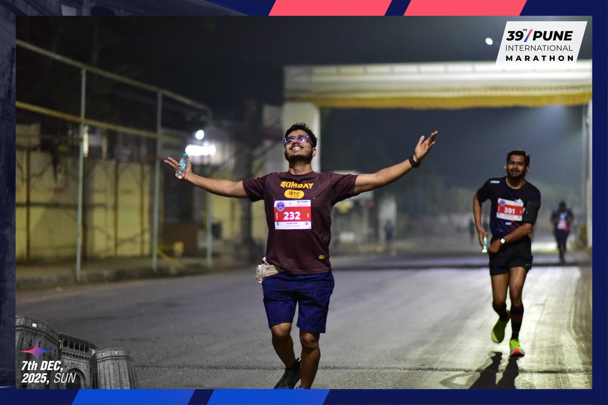 clumsy_coder's tweet image. Marathoner! 🏃

Last Sunday I participated in my first ever marathon. Finished Pune International Marathon in 4:37:46 🔥

Last 8km were brutal. 3km long flyover bridge followed by large number of 3k/5k crowd. Missed goal time by ~8mins

Yet, absolutely fantastic tun nonetheless❤️