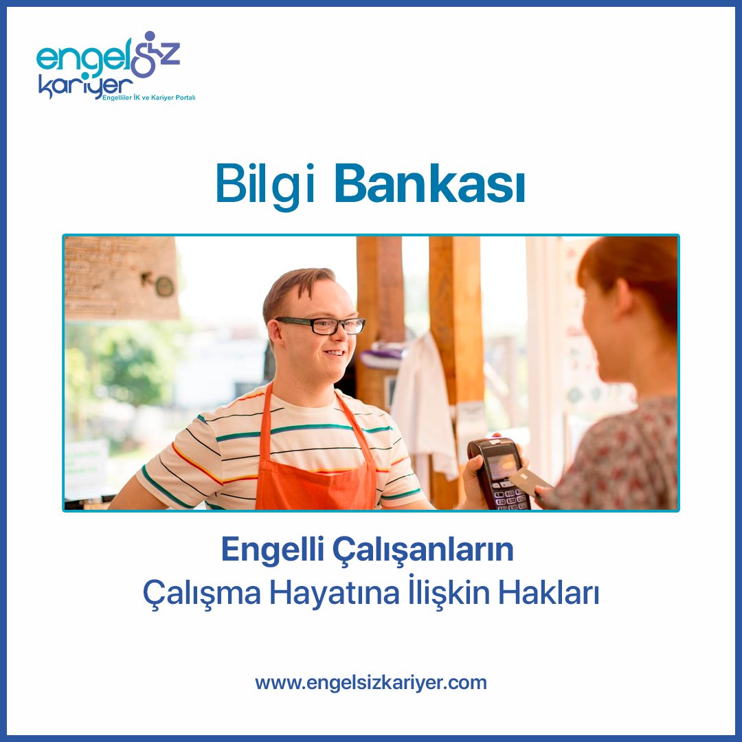 Engelli çalışanların çalışma hayatı hakları için güçlü bir rehber yayında. Engelsiz Kariyer Engelli Hakları Uzmanı, SAHİMSEN Engelliler Komisyon Başkanı ve Sosyal Hizmet Uzmanı Ayşe Sarı’nın hazırladığı metin: engelsizkariyer.com/BILGI-BANKASI/… #EngelliHakları
 #EngelsizKariyer