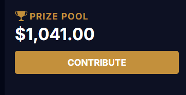 A big thank you as well to the community for contributing to the bracket pot tonight, putting us over $1k once again!