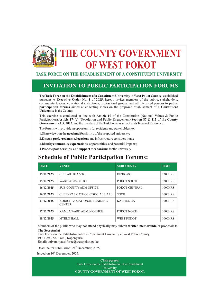 County Government of West Pokot tweet media