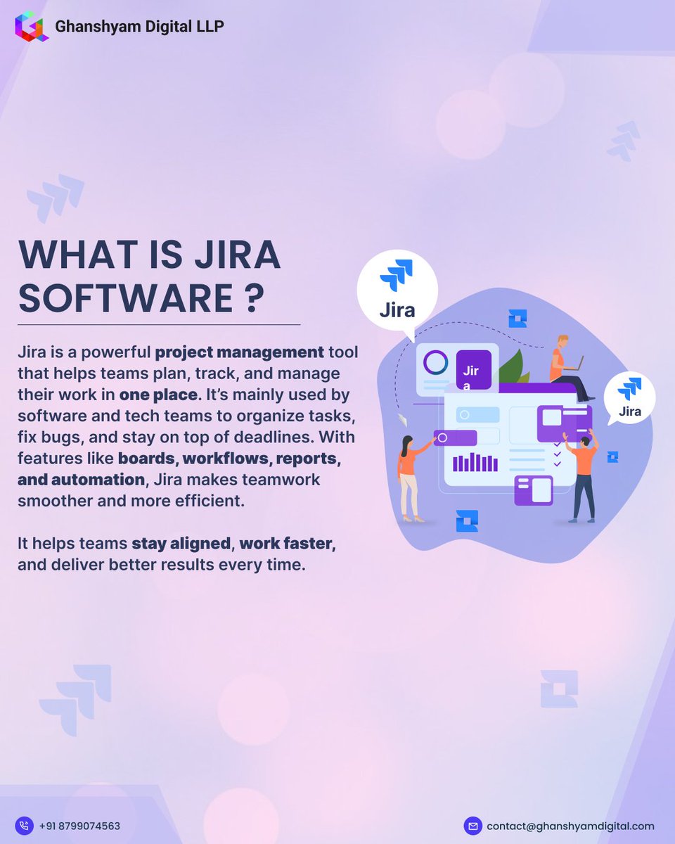 Technoknol's tweet image. JIRA isn’t just a tool — it’s your project command center!
Plan, track, deliver.
Simple. Powerful. Efficient. 🚀✨

#JiraTool #ProjectManagementMadeEasy #TechWorkflow #AgileTeams #DevelopersToolKit #PMTools #GhanshyamDigital