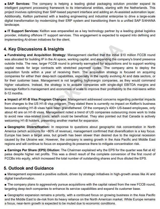 myAlerts_in's tweet photo. #KELLTONTEC #KELLTONTECQ2 Kellton Tech Solutions Ltd Q2FY26 Earnings Concall Summary https://t.co/u1SQ6KprFJ
