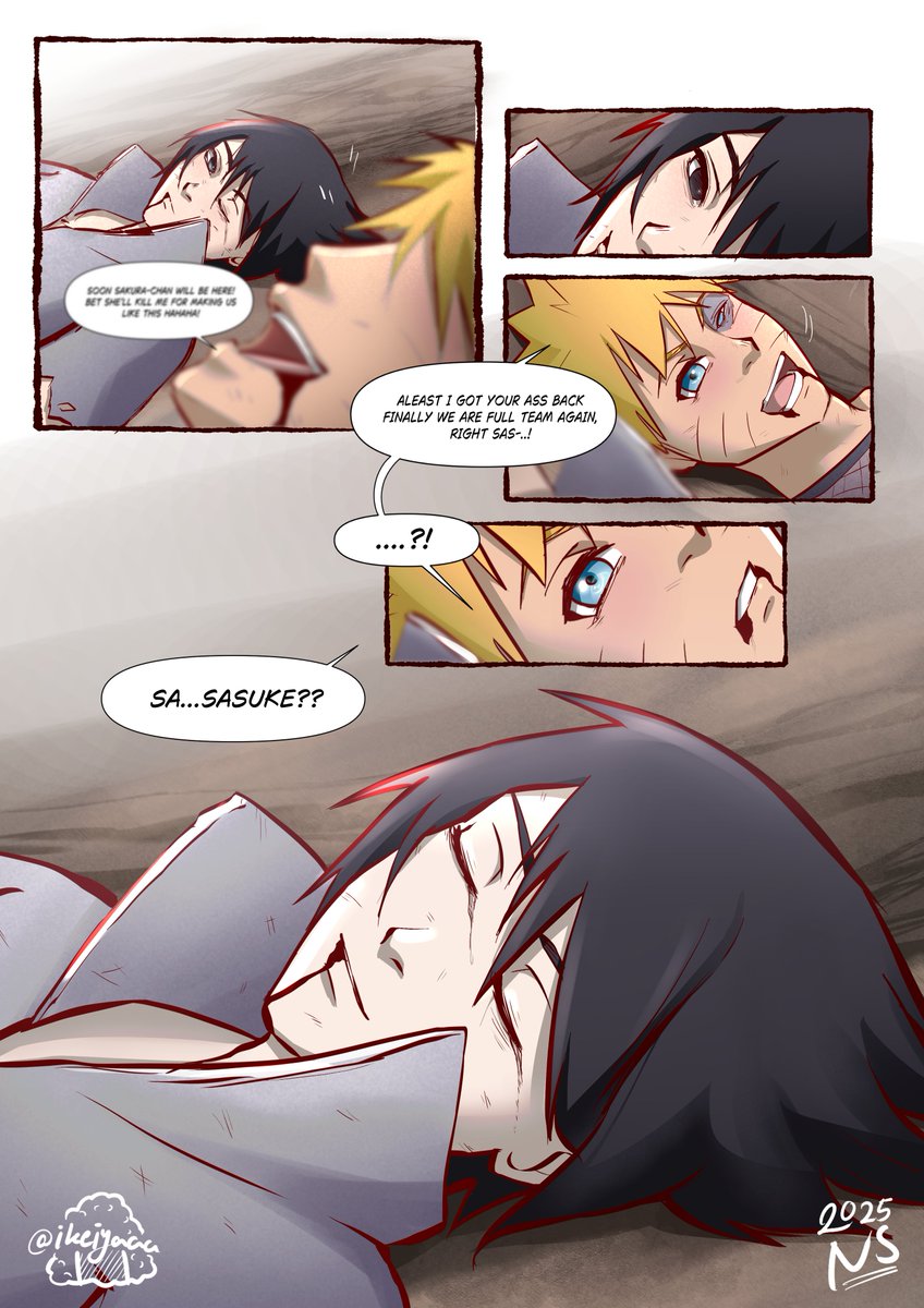 Imagine if he had died here beside him, would things have been different? i  always thought about it, what will naruto do #narusasu #sns, image size:848x1199