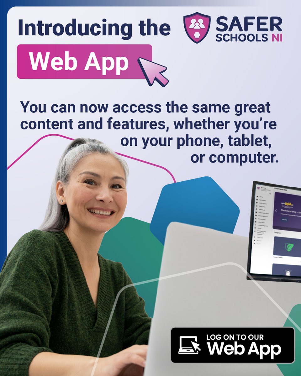 saferschoolsni's tweet photo. Your trusted safety resource, simplified! ✨ Get instant access to everything you need right from your browser. Log in to your Safer Schools web app and make safety effortless.

#SaferSchools #WebAccess #DigitalWellbeing #AnytimeAnywhere https://t.co/ixvP0bQ83h