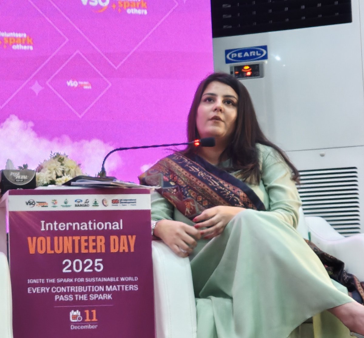 Ms. Umul Baneen highlights the inclusive project of the National Education Foundation, driving equity in education.  

#IVD2025
#VolunteersSparkOthers