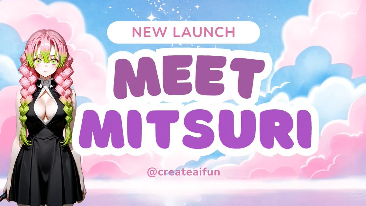 SHE’S HERE. CreateAI’s new waifu-level AI Agent — Mitsuri — is officially LIVE. 💘🔥
She talks. She draws. She vibes. And yes… she has her own token.

Early Mint is now open: 1 METIS = 500,000 Mitsuri 
Cap: 1000 METIS 
When supply hits 50%, the early phase instantly ends + the