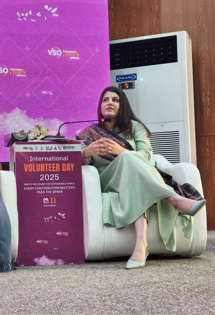 Ms. Umul Baneen shares that NEF supports children with physical, learning &amp; developmental disabilities — from dyslexia to ADHD &amp; autism.  

#IVD2025
#VolunteersSparkOthers