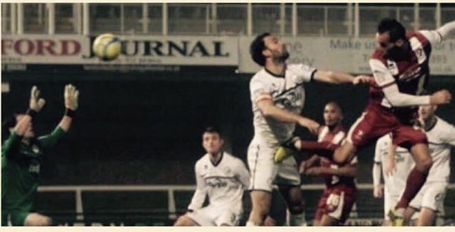 rvc86's tweet photo. ON THIS DAY - Kaid Mohammed’s header infront of the away fans deep in extra time saw local rivals Hereford United dumped out of the facup. A televised 3rd round tie against Everton awaited. #nowords #scenes #ctfc 🔴⚪️ https://t.co/y1uR5b3JsC