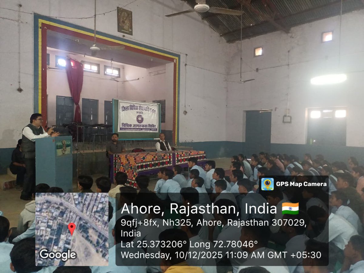 Legal awareness programmes on Human rights Day
by Secretary DLSA, JALORE   #HumanRightsDay2025 #Nalsa_Helpline_15100 <a href="/Rajslsa/">Rajasthan State Legal Services Authority</a>