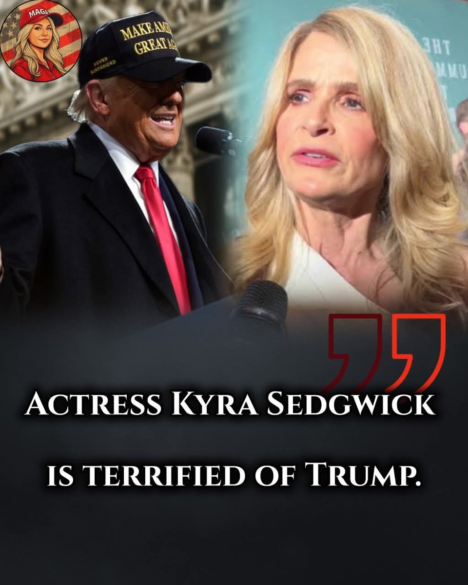 janninereid1's tweet image. Kyra Sedgwick is terrified of Trump. She said..
“I'm pretty scared about a lot of things, scared about losing my rights as a woman. about losing my right to vote as a woman, and about losing autonomy over my body as a woman.”

What's your response to her? 🤨