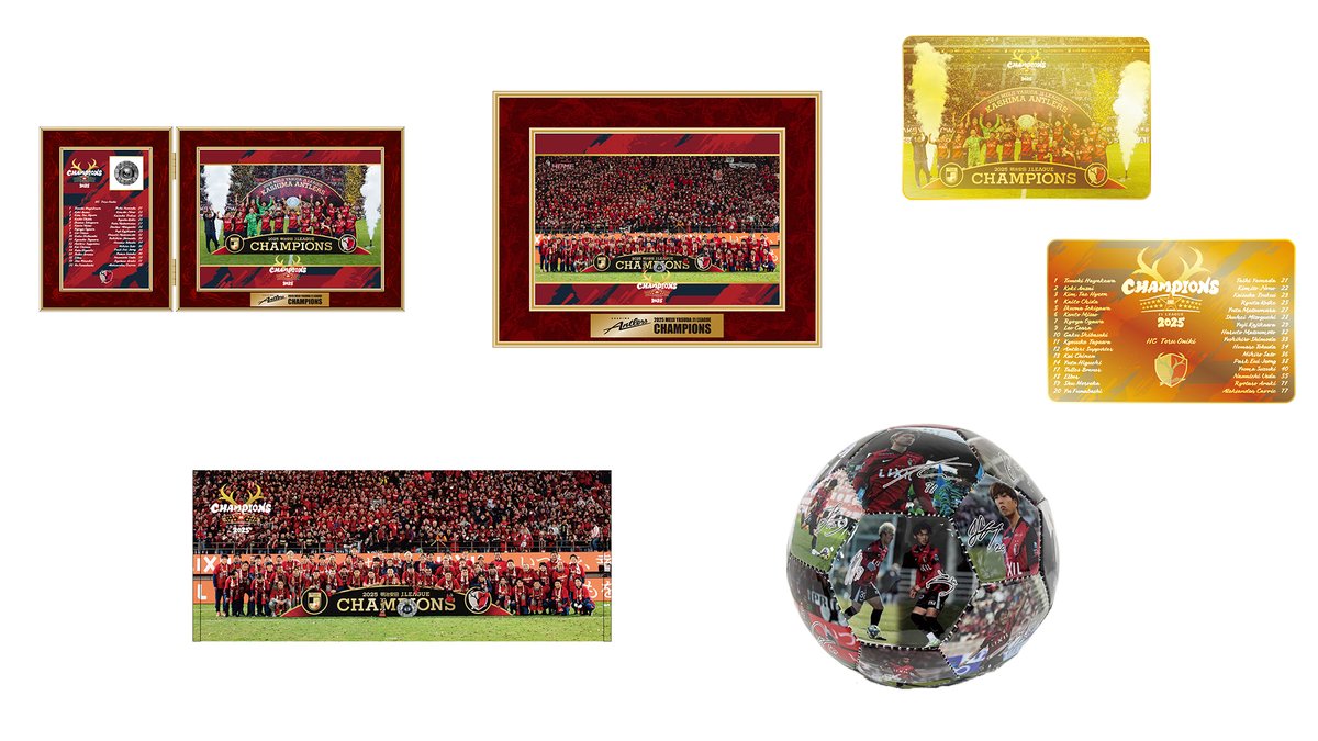 鹿島アントラーズ　優勝記念グッズ 25J1リーグ優勝記念ラメ入りアクリルキーホルダー（全6種）【予約