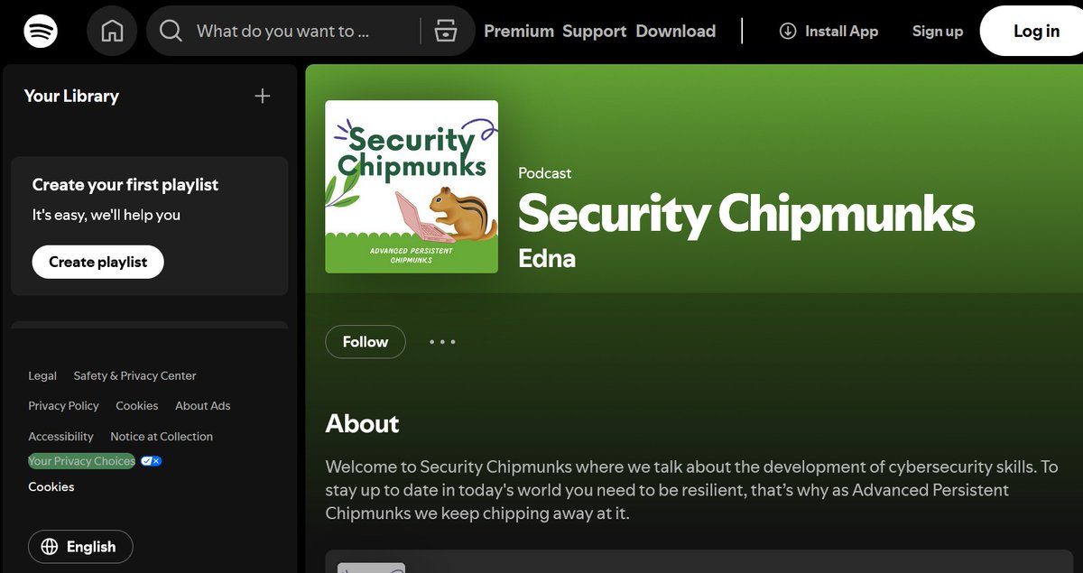 infosec_coder's tweet image. 📢   ✨  Podcast - Security Chipmunks   ✨    📢
Welcome to Security Chipmunks where we talk about the development of cybersecurity skills.
#infosec #linux #webdev #devops #devsecops #database 
@ednas

open.spotify.com/show/4fbzUHSL6…

🔥  Website:  🔥
securitychipmunks.com