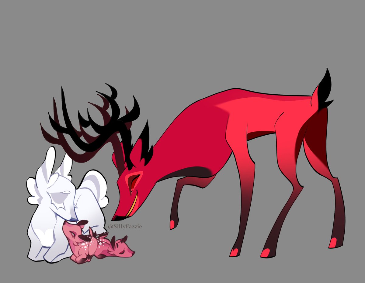 Alastor and Acantha but Bambi ahhh

#AlastorHazbinHotel #HazbinHotel 
#alastor #HazbinHotelOC