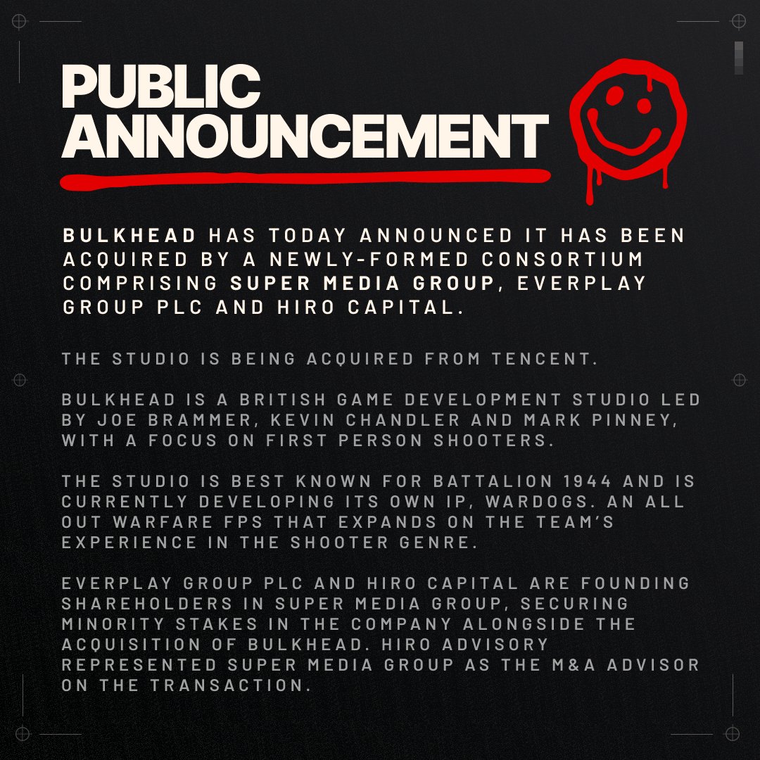 BULKHEAD's tweet image. 📢🎉