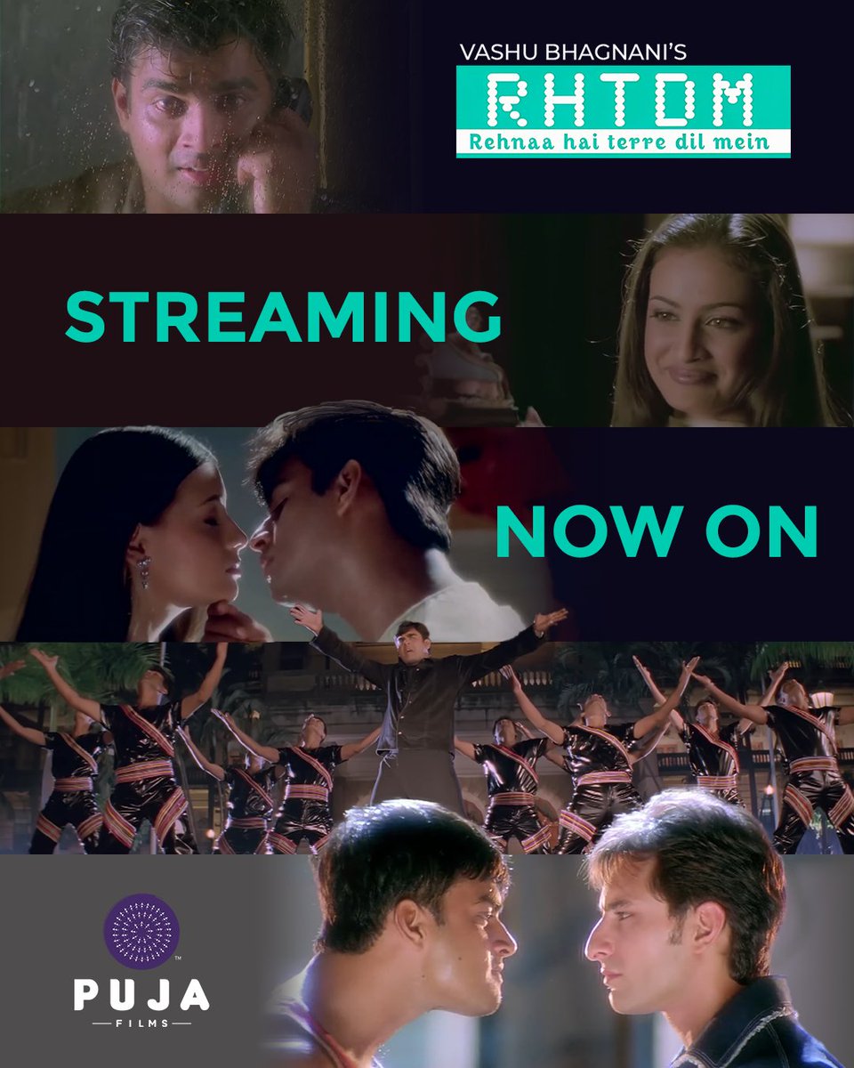 poojafilms's tweet photo. It’s here!
RHTDM is now STREAMING on YouTube. ❤️
The love story that defined an era returns.
Watch now on Puja Entertainment’s channel.
https://t.co/ksGPS9LrMY
#RHTDM #StreamingNow #BollywoodClassic https://t.co/sHqEkDZtwv