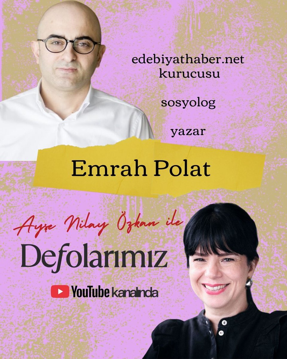 Ayşe Nilay Özkan’ın ilk konuğu Emrah Polat <a href="/emrahpolat1/">Emrah Polat</a> 

edebiyathaber.net/ayse-nilay-ozk…