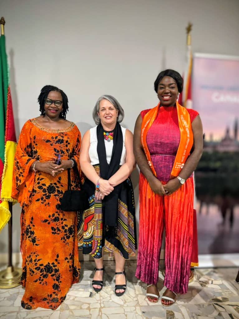 WelisaneFoundat's tweet photo. 🇨🇦 @CanadaCameroon  #HumanRightsDay  
On the occasion of International Human Rights Day, The High Commissioner of Canada, H.E. Mme. Marie-Claude Harvey invited us to a Reception in honour of the winners of the Human Rights Defenders Award 2025. https://t.co/B855IwJLyx