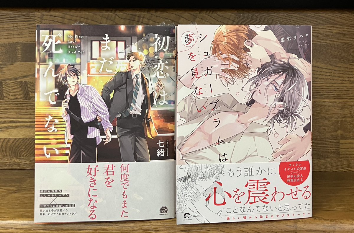 ガッシュコミック
『当て馬の相手役になっちゃった話』上下
『放蕩シーク様と溺愛エスケープ』
『エリートＳｕｂは王子様に躾けられたい』
『シュガープラムは夢を見ない』
『初恋はまだ死んでない』