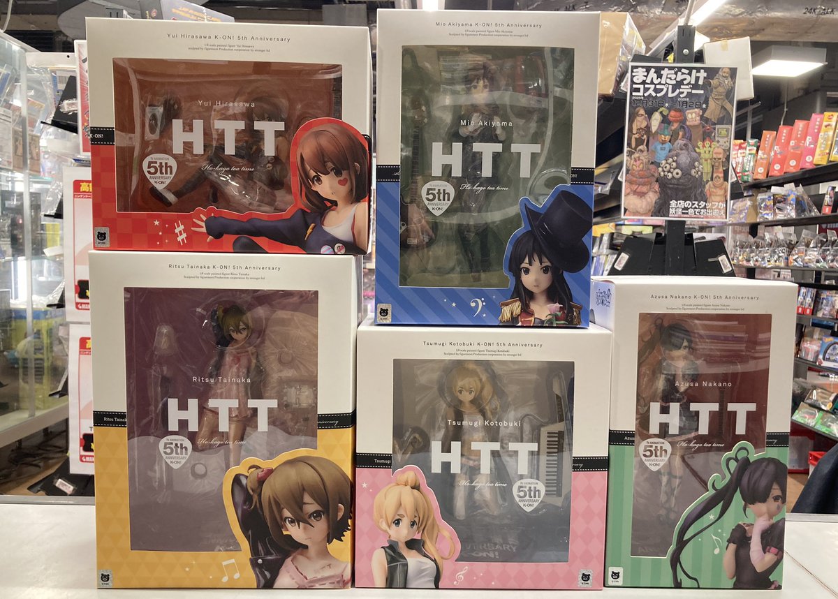 けいおん!5th Anniversaryフィギュア5人一緒に入荷です🎸 美少女