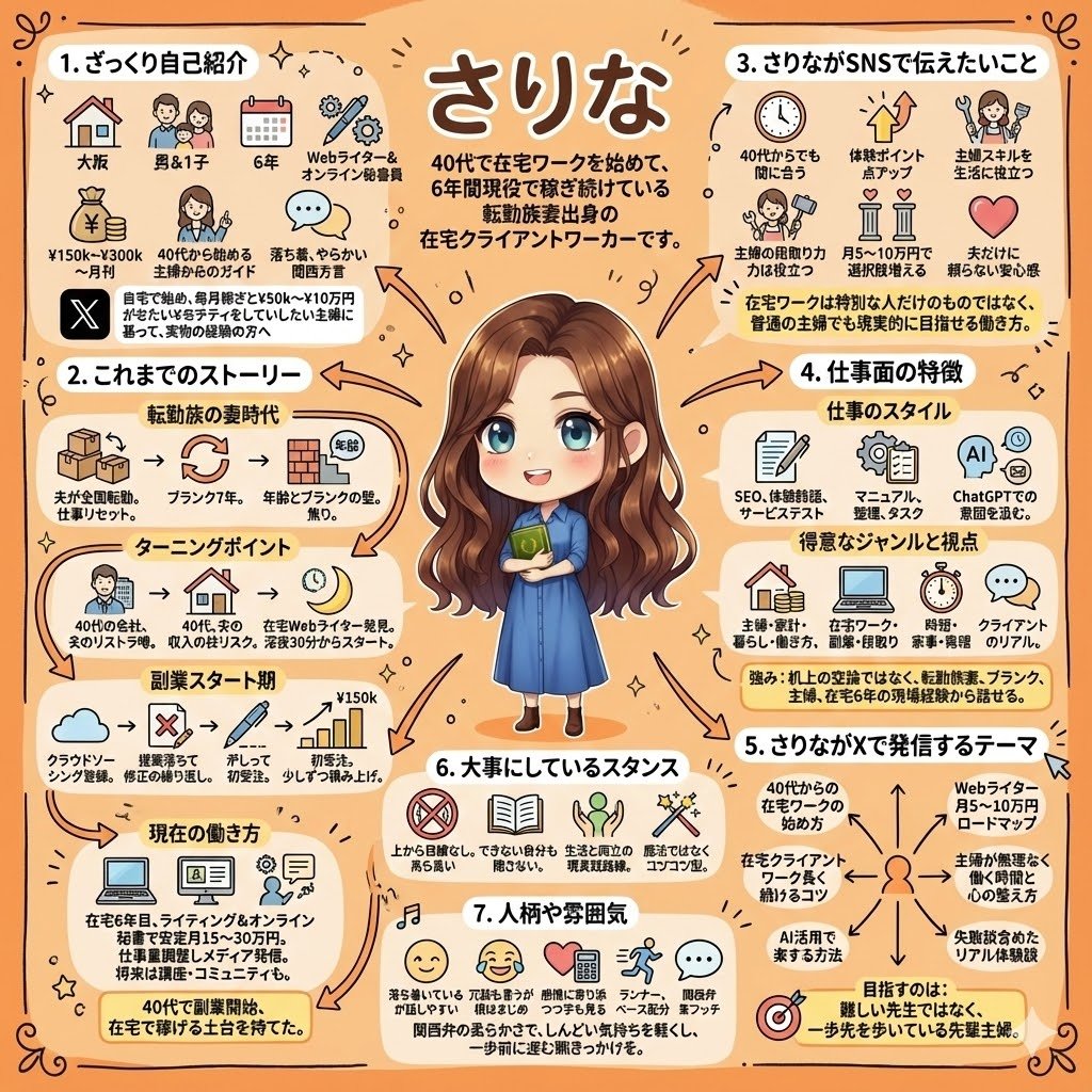 自己紹介が一枚の紙にぎゅっと詰まっているのすごくいいー！ けいすけ