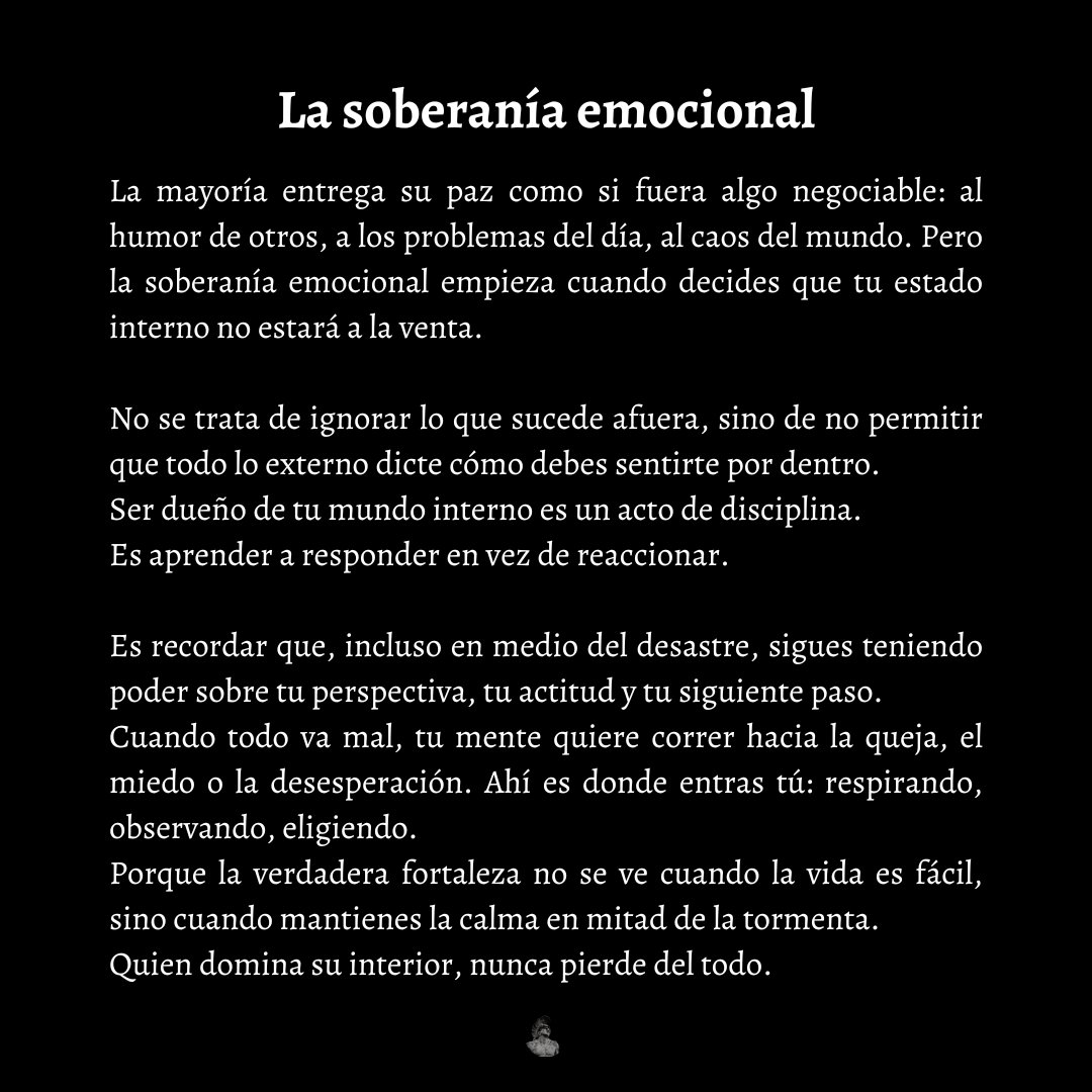 ElArteDeVivir__'s tweet image. Cómo ser dueño de tu estado interno aunque todo fuera vaya mal.