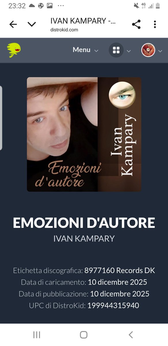 A breve su tutte le piattaforme del mondo in streaming l'album di IVAN KAMPARY: Emozioni D'autore con 10 meravigliosi brani interpretati con grande intensità omaggio ai grandi interpreti e cantautori italiani che hanno fatto la storia della musica italiana nel mondo