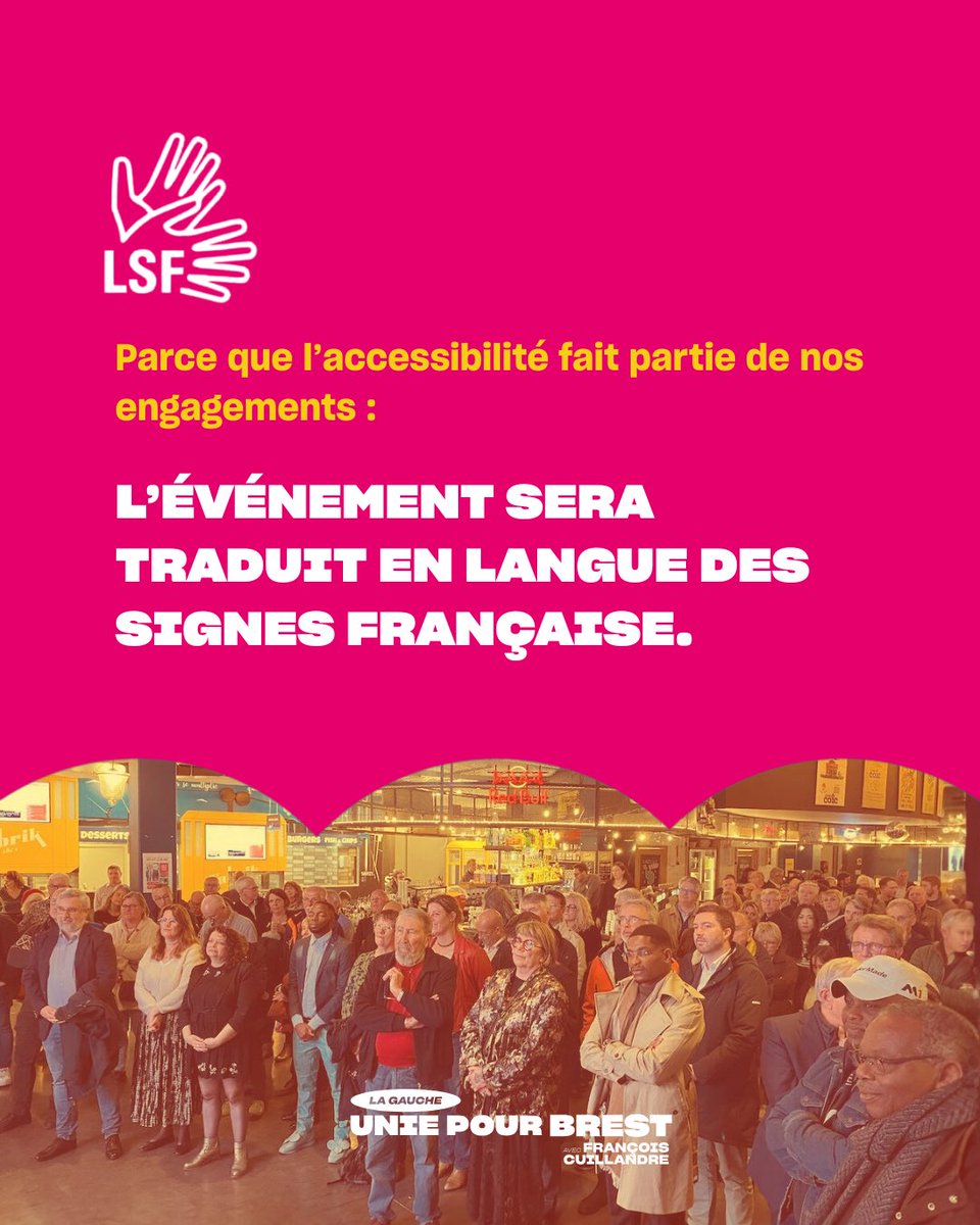 gaucheuniebrest's tweet photo. Jeudi 18 décembre à 19h, nous lançons la campagne de notre liste « La gauche unie pour Brest, avec François Cuillandre » au centre d'art contemporain Passerelle.

On vous attend nombreuses et nombreux ! ✊ https://t.co/fXbartka2F