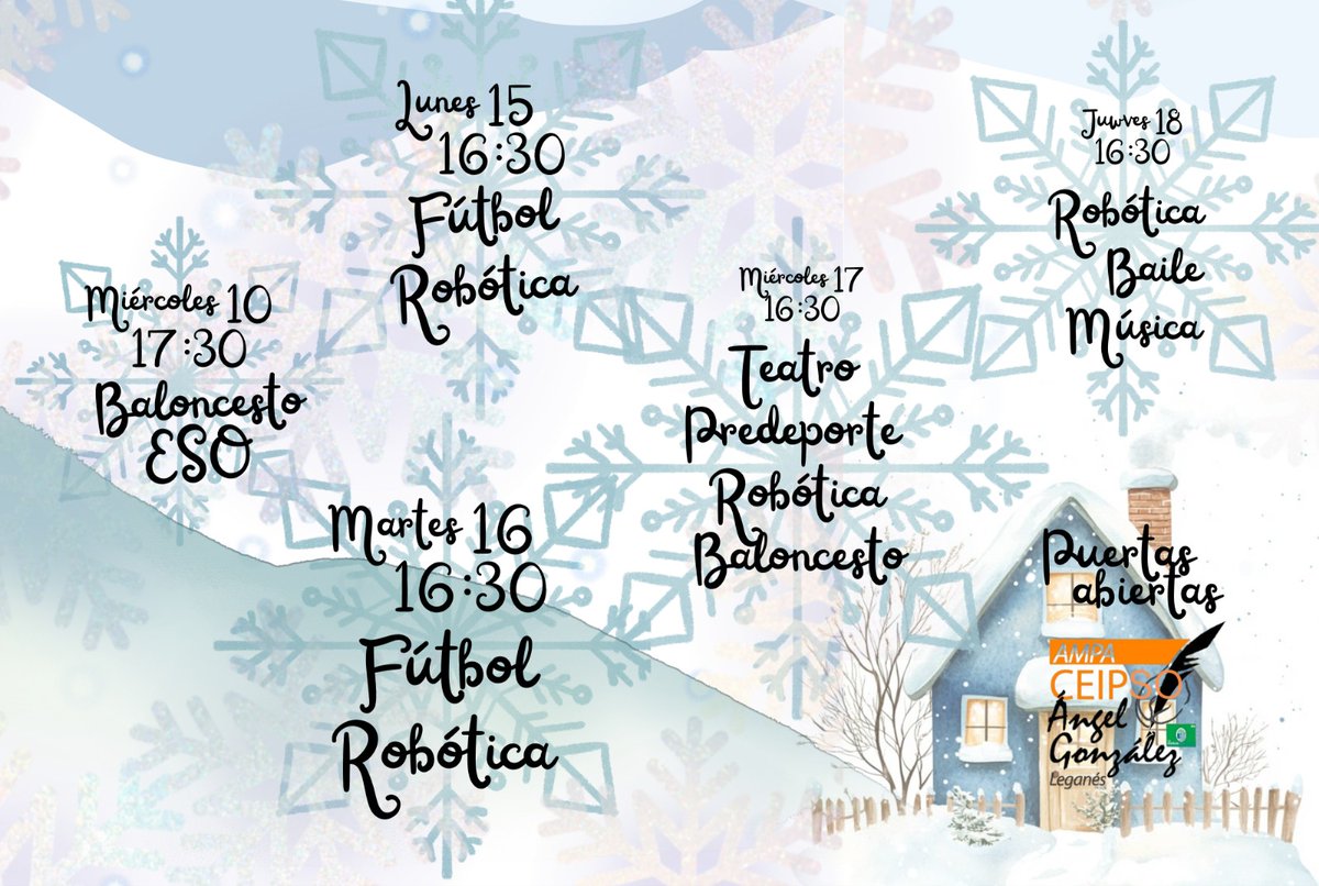 Nuestras extraescolares abren sus puertas a las familias!! 🤩 

#AMPAAngelgonzalez