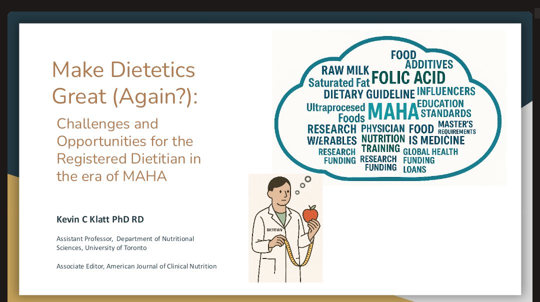 KCKlatt's tweet photo. Looking forward to chatting with the @BDA_CVD RDs today! So much to reflect on from the past year of MAHA, &amp; other happenings (FIM, AI, etc) https://t.co/ZRNI3IA5Hw