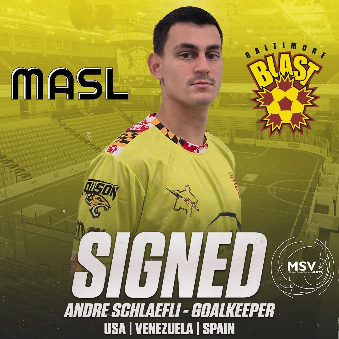 Let’s start the day with big news!!!
From MLS NEXT PRO this summer to the MASL for the winter ❄️ 🧤 ⚽️ 

Our client Andre has officially signed a professional contract with the Baltimore Blast in the MASL for this upcoming winter season.
<a href="/BaltimoreBlast/">Baltimore Blast</a> <a href="/MASLarena/">MASL</a>