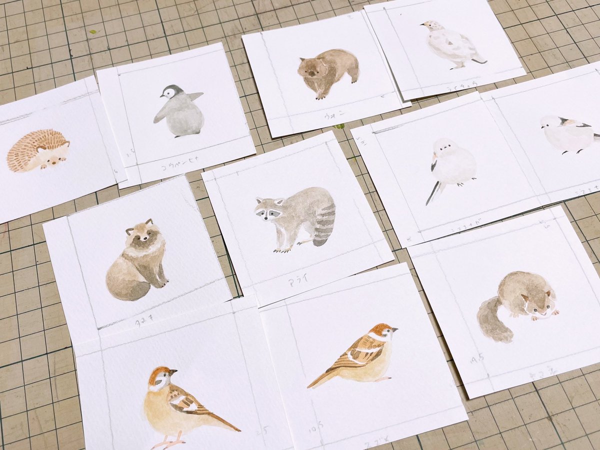 水彩ミニ原画も完成しました！
#クリマ53