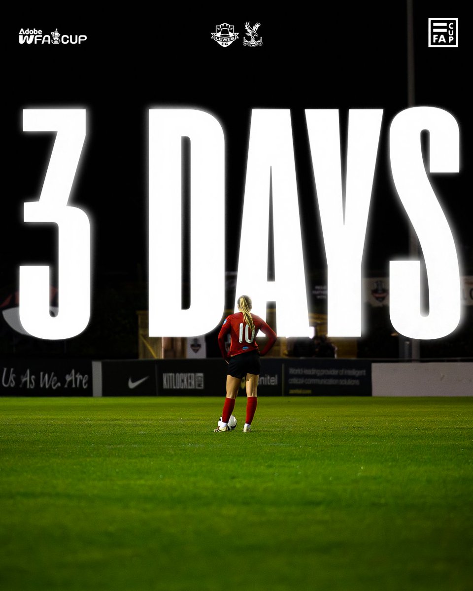 The clock is ticking...
The tickets are running out... 
The Dripping Pan awaits you this Sunday! 🔥

Kick off - 4pm

🎟️ - buytickets.at/lewesfootballc…

#COYR🔴⚫️
#WomensFACup